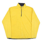 COURT CLUB Mens Yellow Yellow Plain Pullover Crew Neck Basic Knit S Casual