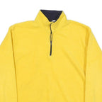 COURT CLUB Mens Yellow Yellow Plain Pullover Crew Neck Basic Knit S Casual