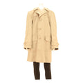 PKZ Mens Beige Cotton Blend Classic Jacket L Button Plain Long Sleeve