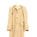 PKZ Mens Beige Cotton Blend Classic Jacket L Button Plain Long Sleeve