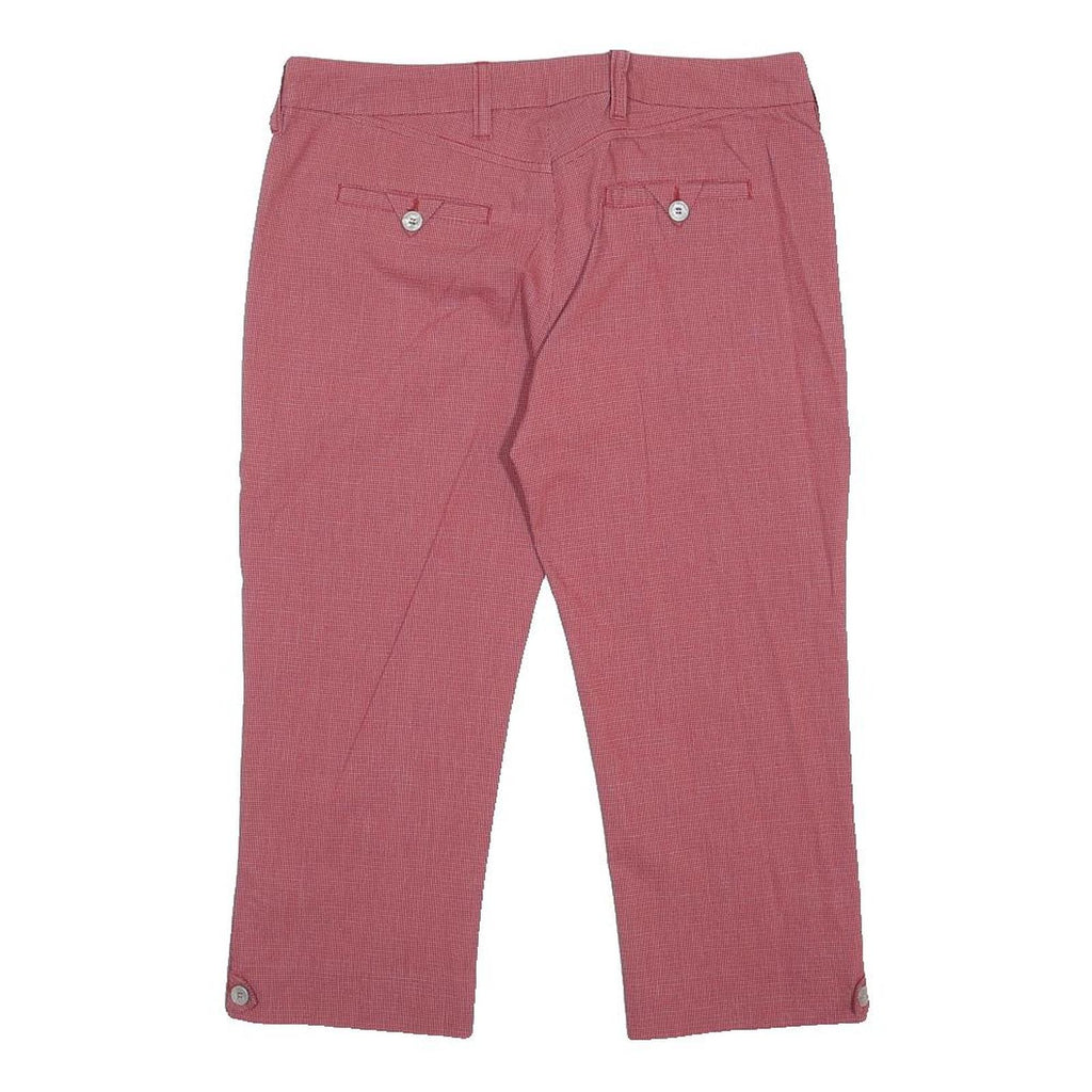 ARMANI JEANS Womens Capris Red Casual M W28 Button Front Relaxed Fit