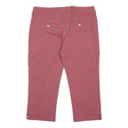 ARMANI JEANS Womens Capris Red Casual M W28 Button Front Relaxed Fit