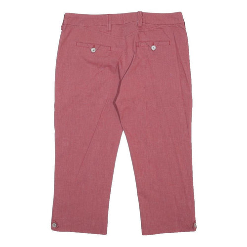 ARMANI JEANS Womens Capris Red Casual M W28 Button Front Relaxed Fit
