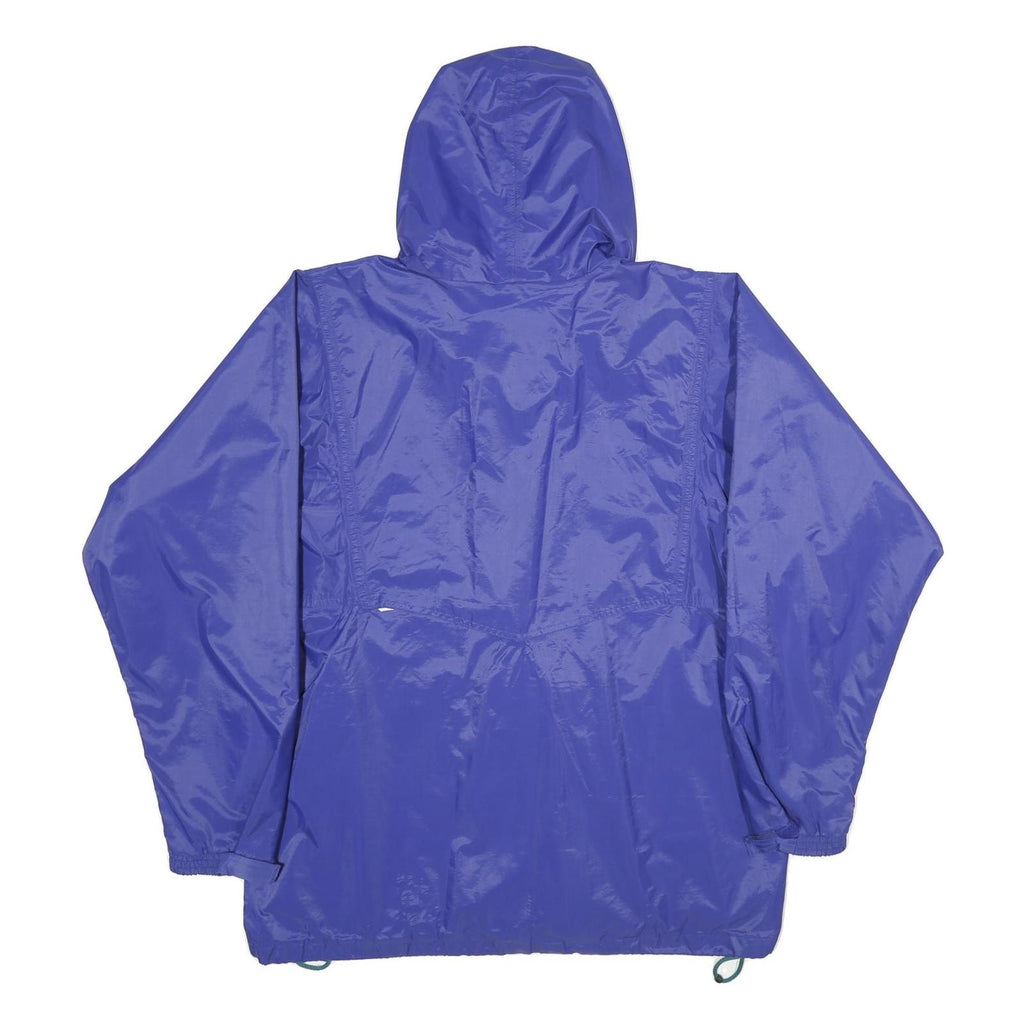 HELLY HANSEN Mens Blue Nylon Outdoor Jacket L Zip Hooded Casual