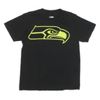 NFL Mens Black Graphic T-Shirt M Short Sleeve Crew Neck Cotton Blend Sportswear