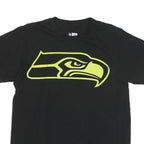 NFL Mens Black Graphic T-Shirt M Short Sleeve Crew Neck Cotton Blend Sportswear