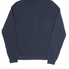 CHAMPION Womens Navy Blue University Of California Davis Half Zip Hoodie S