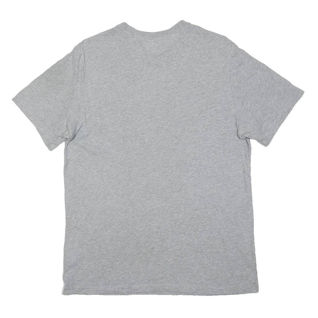 NIKE Mens Grey T-Shirt L Short Sleeve Crew Neck Cotton Blend Casual