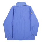 ALL GLOW ESCAPE Mens Blue Cotton Blend Zip Jacket S Casual Outerwear Style