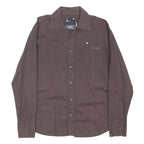 G-STAR Mens Brown Shirt M Cotton Blend Long Sleeve Casual Button Shirt