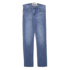 LEVI'S Womens Slim Blue Denim Classic Cotton Blend Jeans W26 L28 Stylish Zip
