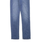 LEVI'S Womens Slim Blue Denim Classic Cotton Blend Jeans W26 L28 Stylish Zip