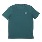 UNDER ARMOUR Mens Blue & Green Modern T-Shirt M Short Sleeve Crew Neck Cotton