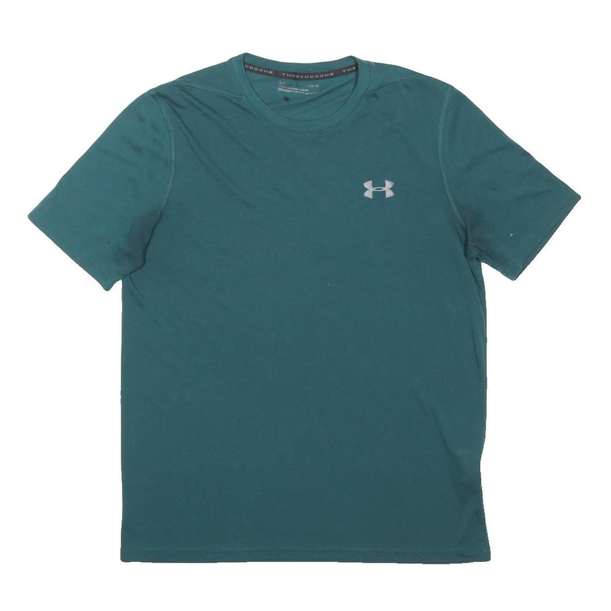 UNDER ARMOUR Mens Blue & Green Modern T-Shirt M Short Sleeve Crew Neck Cotton