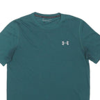 UNDER ARMOUR Mens Blue & Green Modern T-Shirt M Short Sleeve Crew Neck Cotton