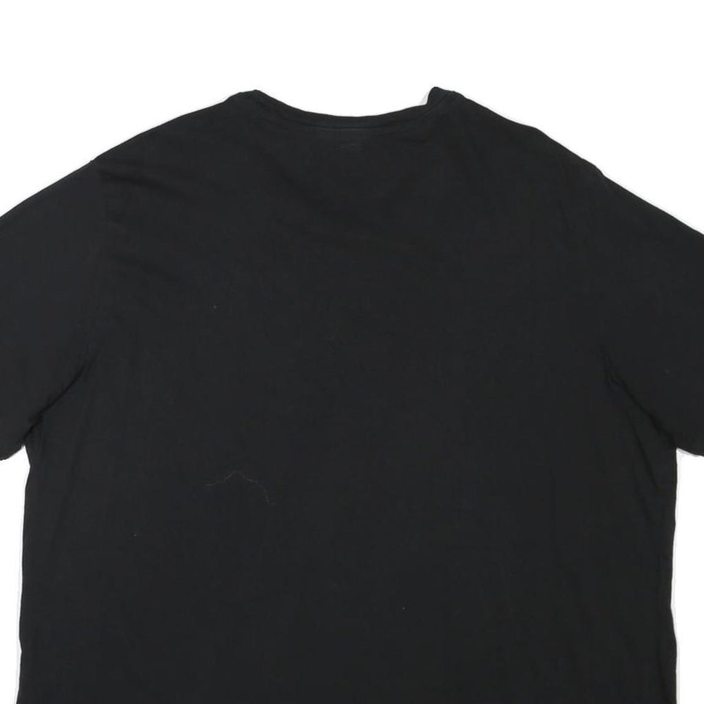 LEVI'S Mens Black Graphic T-Shirt 2XL Short Sleeve Crew Neck Cotton Blend