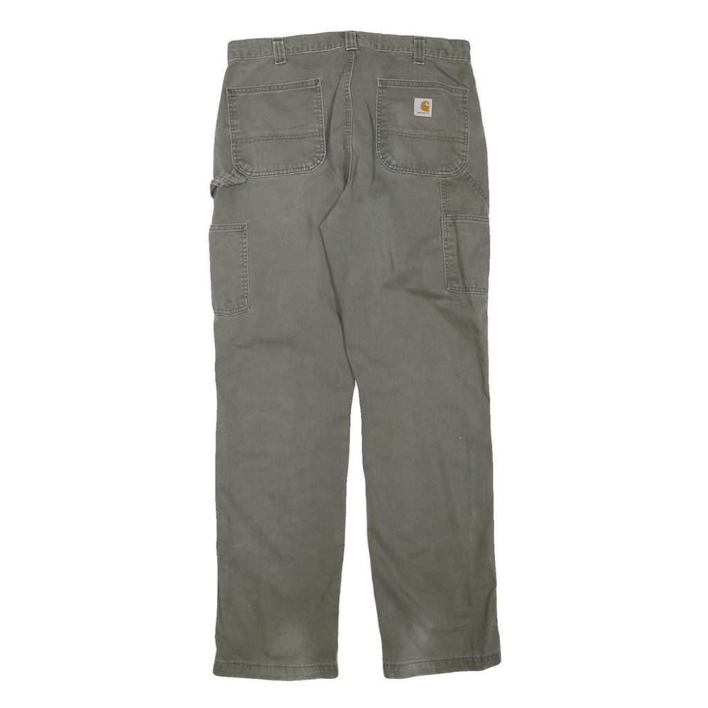 CARHARTT Mens Cotton Blend Trousers Regular Straight W35 L34 Workwear Durable
