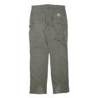 CARHARTT Mens Cotton Blend Trousers Regular Straight W35 L34 Workwear Durable