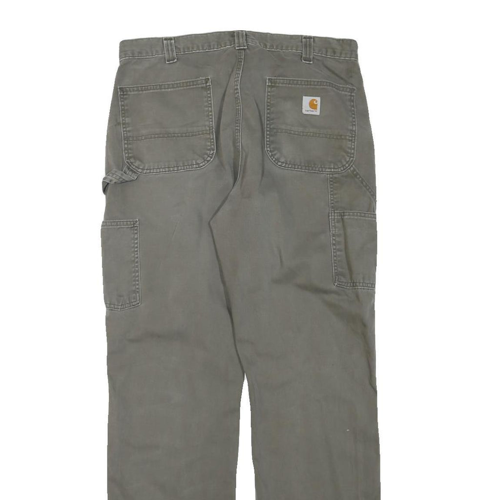 CARHARTT Mens Cotton Blend Trousers Regular Straight W35 L34 Workwear Durable