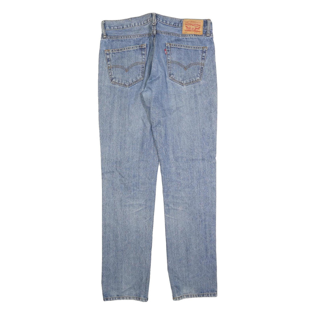 LEVI'S 511 Slim Mens Jeans Blue Slim Straight Denim Medium W34 L34 Cotton Blend