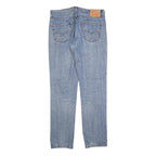 LEVI'S 511 Slim Mens Jeans Blue Slim Straight Denim Medium W34 L34 Cotton Blend