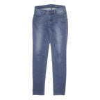 LEVI'S Womens Slim Blue Denim Skinny Jeans Cotton Blend W28 L30 Classic Zip