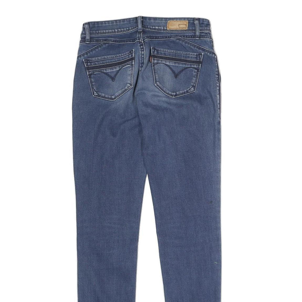 LEVI'S Womens Slim Blue Denim Skinny Jeans Cotton Blend W28 L30 Classic Zip