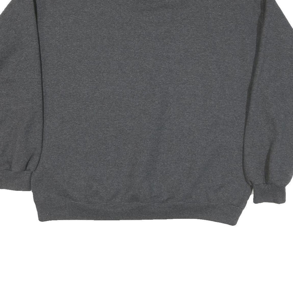 STARTER Mens Grey Crew Neck L Classic Cotton Blend Pullover Sweatshirt