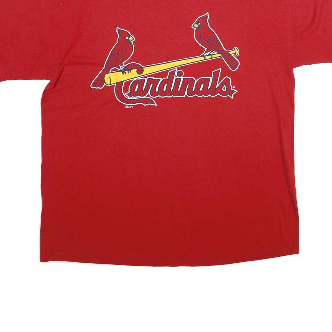 RUSSELL ATHLETIC Mens Red Cardinals Graphic T-Shirt XL Short Sleeve Crew Neck