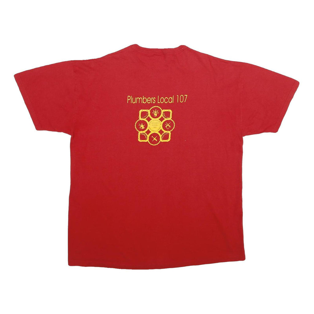 RUSSELL ATHLETIC Mens Red Cardinals Graphic T-Shirt XL Short Sleeve Crew Neck