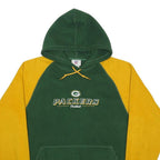NFL Mens Green & Yellow Green Bay Packers Hoodie L Football Pullover