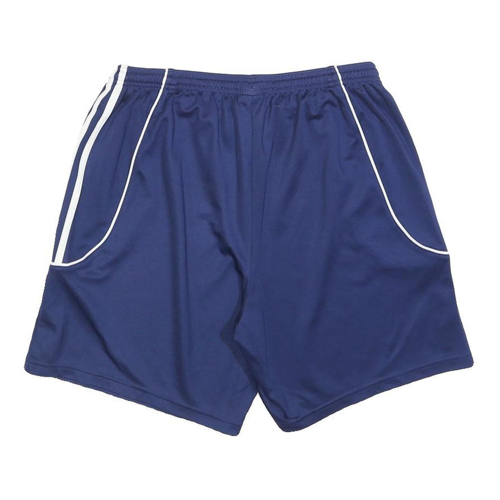 ADIDAS Mens Shorts Blue White Stripe Regular L W30 Sports Training Casual