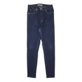 LEVI'S Womens Slim Skinny Blue Denim Dark W29 L30 Zip Cotton Blend Jeans