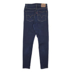 LEVI'S Womens Slim Skinny Blue Denim Dark W29 L30 Zip Cotton Blend Jeans