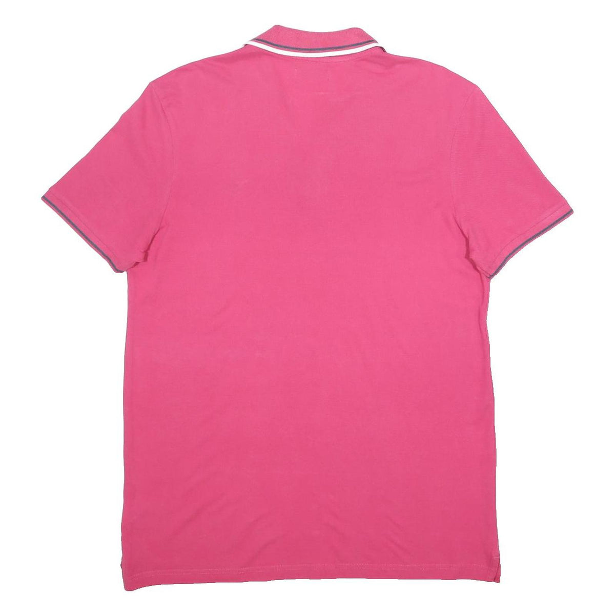 DIADORA Mens Pink Polo Shirt XL Cotton Basic Short Sleeve Small Logo