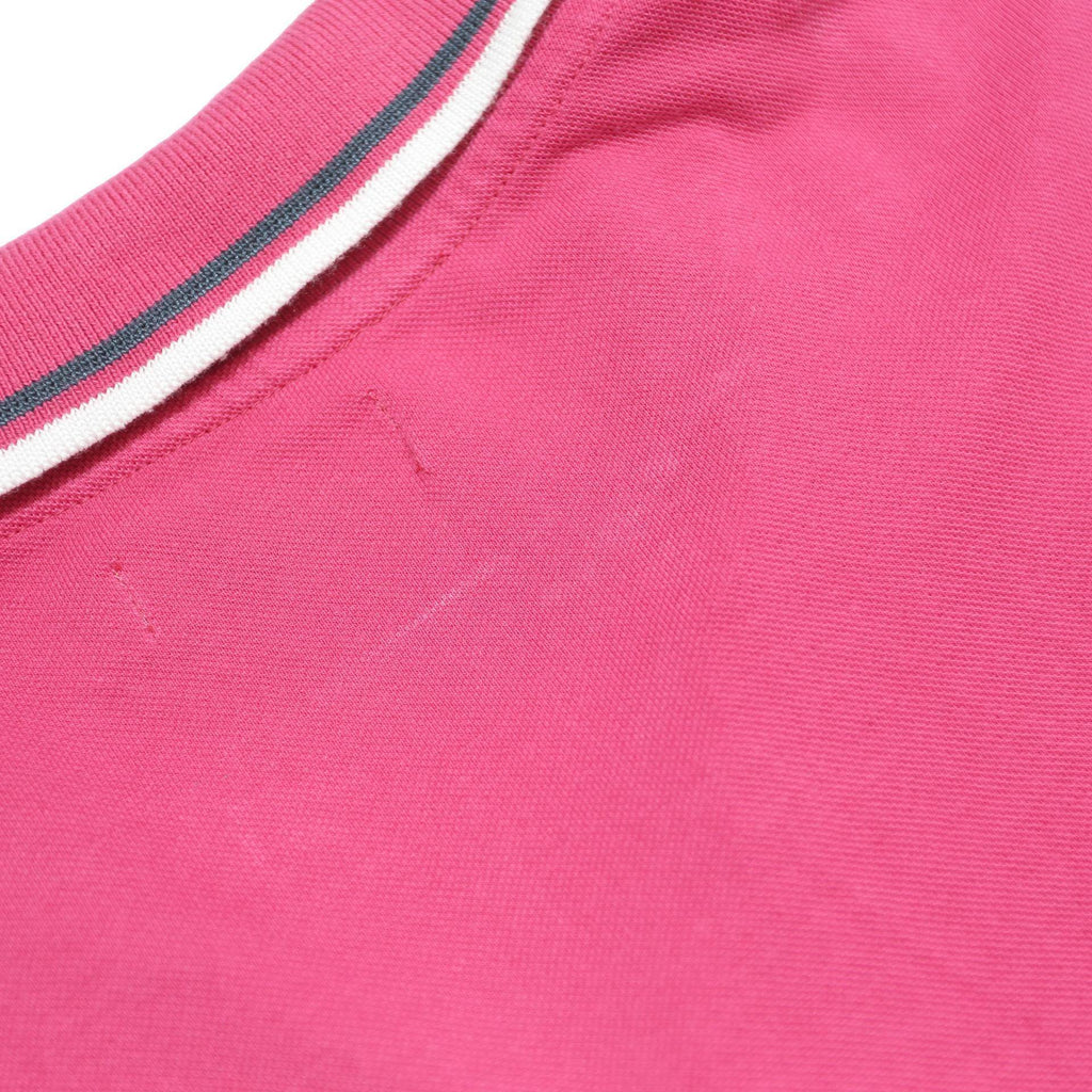 DIADORA Mens Pink Polo Shirt XL Cotton Basic Short Sleeve Small Logo