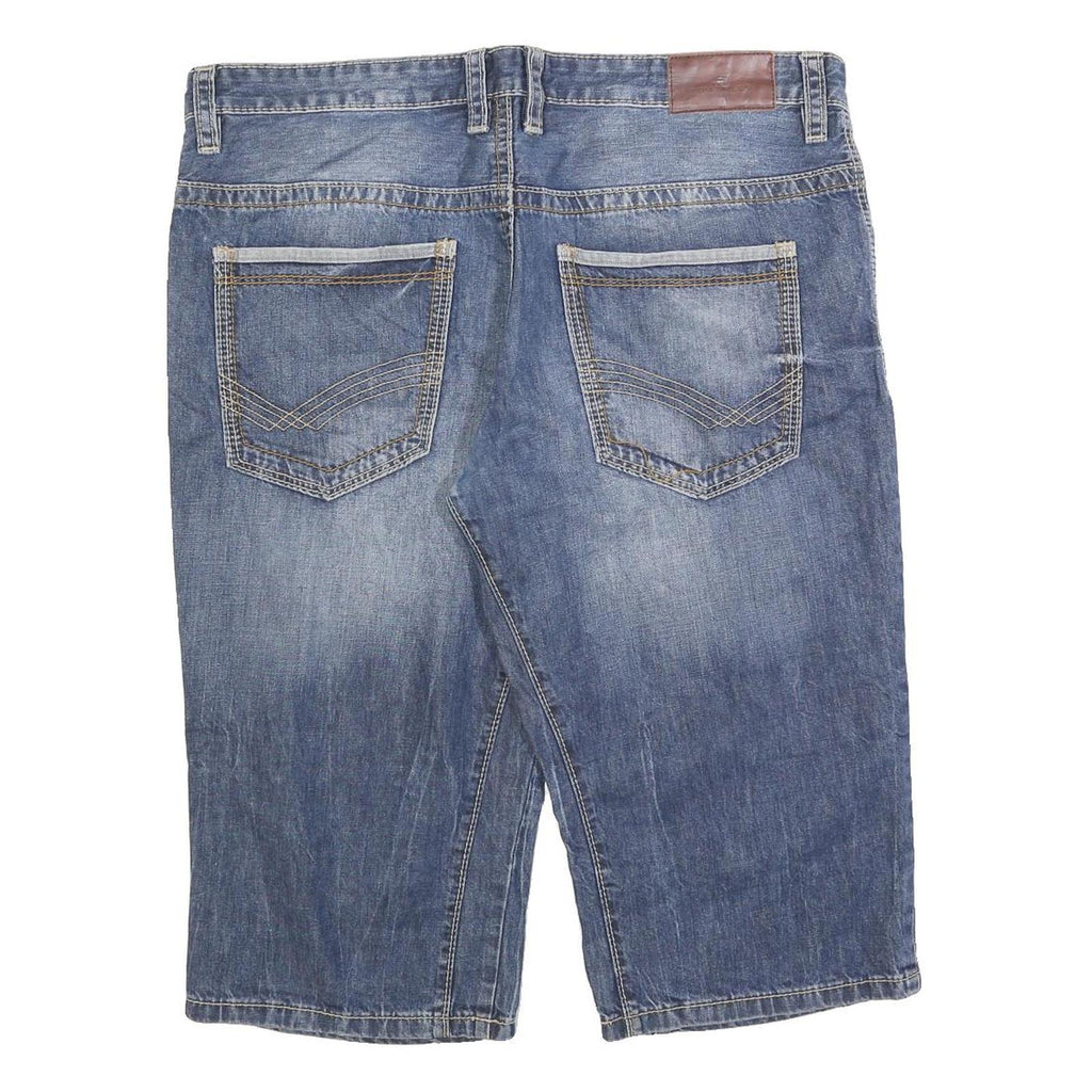 TOM TAILOR Mens Denim Blue Casual Shorts 2XL W40 Cotton Blend Comfortable Fit