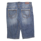 TOM TAILOR Mens Denim Blue Casual Shorts 2XL W40 Cotton Blend Comfortable Fit