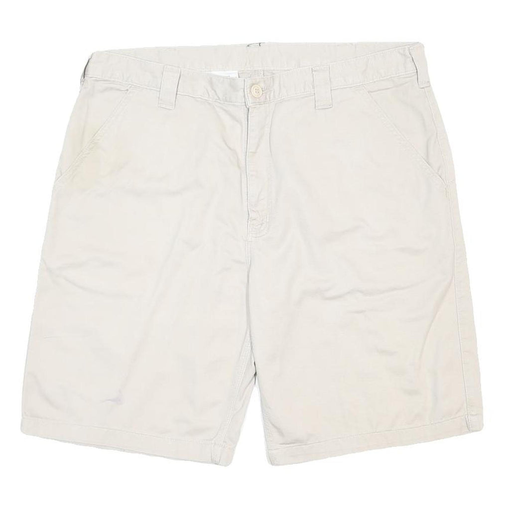 CARHARTT Mens Shorts Beige XL W40 Casual Cotton Relaxed Fit