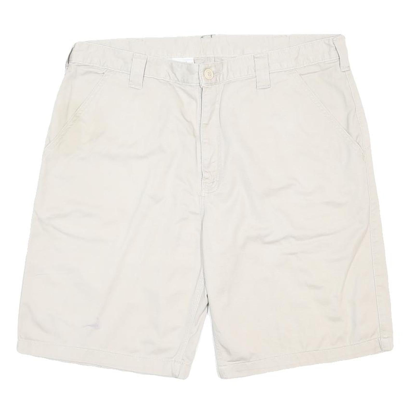 CARHARTT Mens Shorts Beige XL W40 Casual Cotton Relaxed Fit