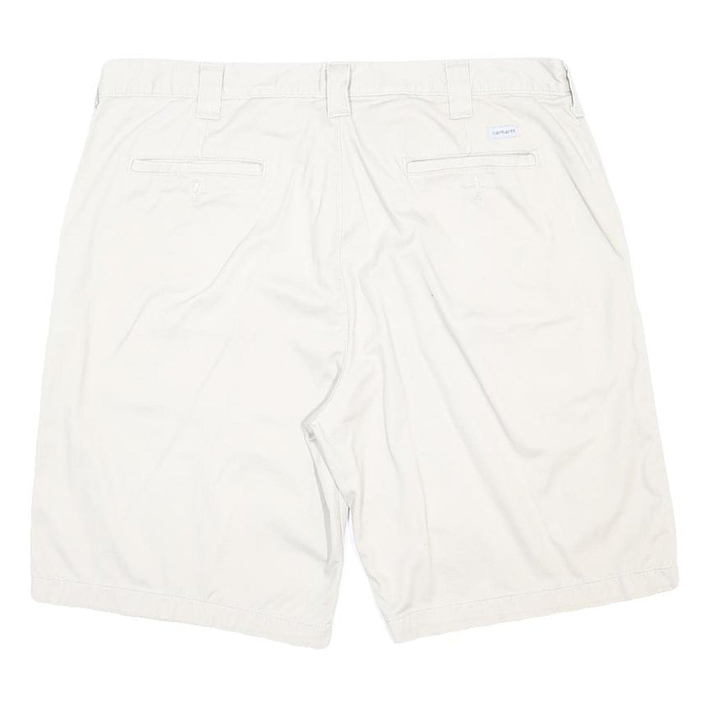 CARHARTT Mens Shorts Beige XL W40 Casual Cotton Relaxed Fit
