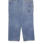 DICKIES Mens Relaxed Blue Denim Jeans W36 L32 Zip Closure Casual Workwear