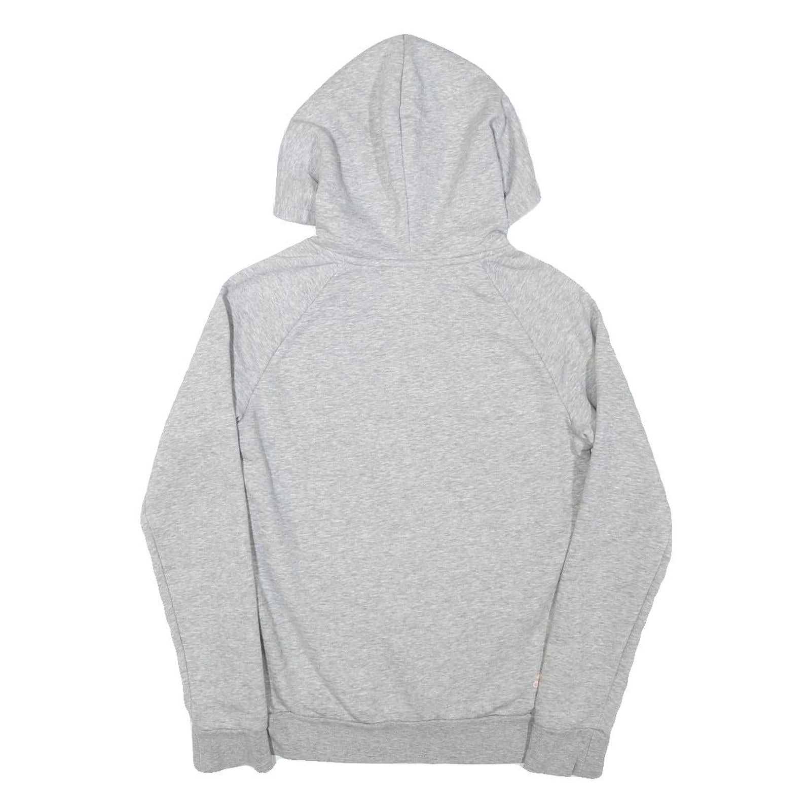 ADIDAS Girls Grey Hoodie XS Cotton Blend Casual Sweatshirt