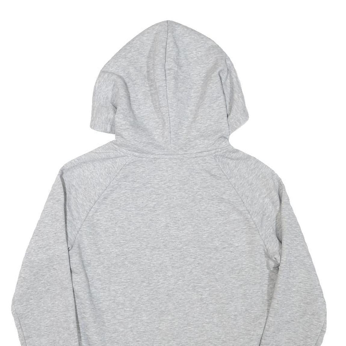 ADIDAS Girls Grey Hoodie XS Cotton Blend Casual Sweatshirt