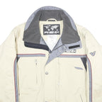 PHENIX Mens Cream & Grey Zip Jacket S Polyester Casual Outdoor Lightweight