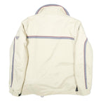 PHENIX Mens Cream & Grey Zip Jacket S Polyester Casual Outdoor Lightweight