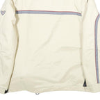 PHENIX Mens Cream & Grey Zip Jacket S Polyester Casual Outdoor Lightweight