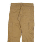 CARHARTT Mens Jeans Beige Regular Straight Denim W34 L32 Workwear Utility Zip