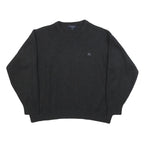 BURBERRY Womens Black Fashion Jumper Crew Neck Basic Knit UK 6 Soft Wool Blend