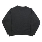 BURBERRY Womens Black Fashion Jumper Crew Neck Basic Knit UK 6 Soft Wool Blend